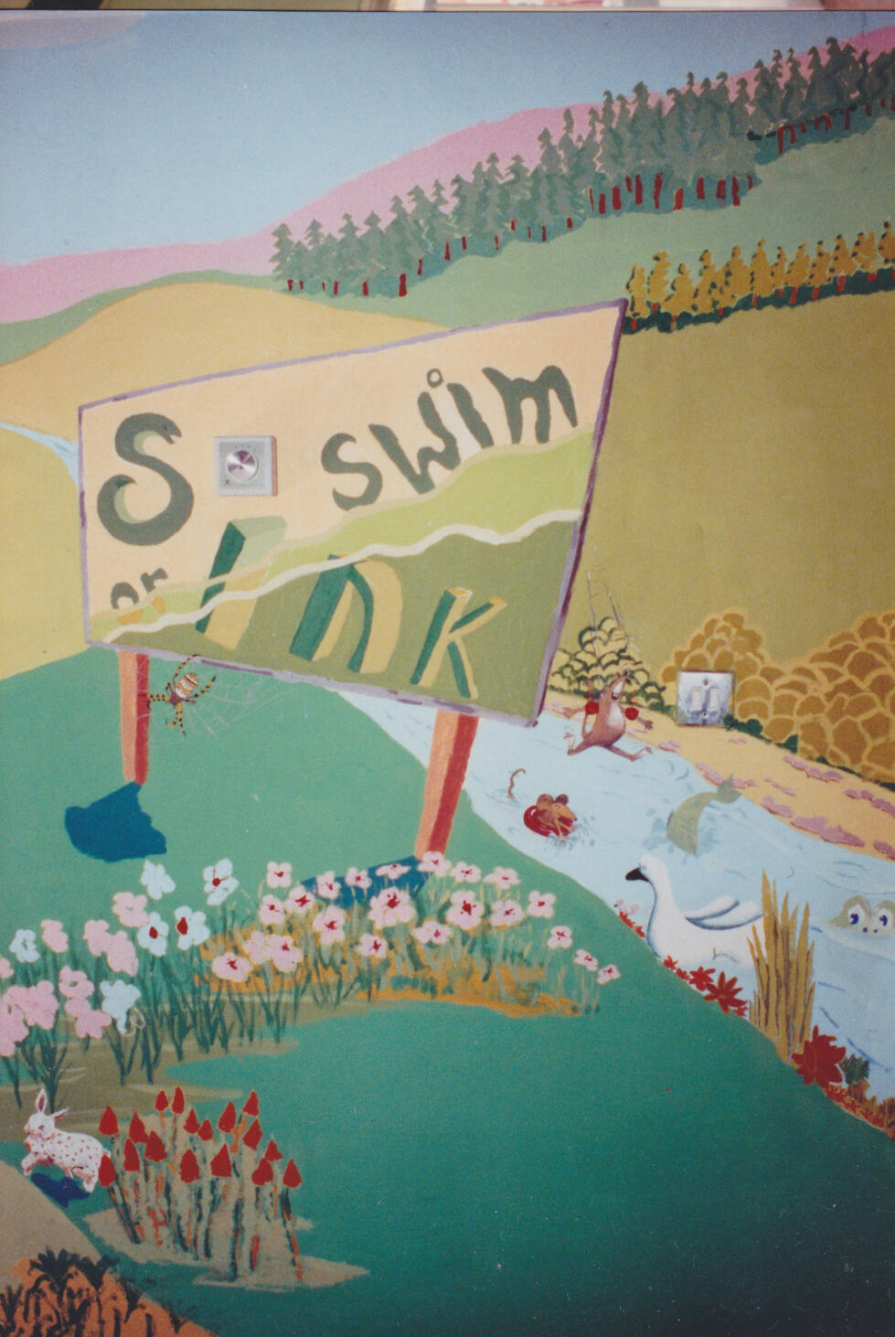 Mural Completed with pupils of Westbrook School, Welling, 1991.